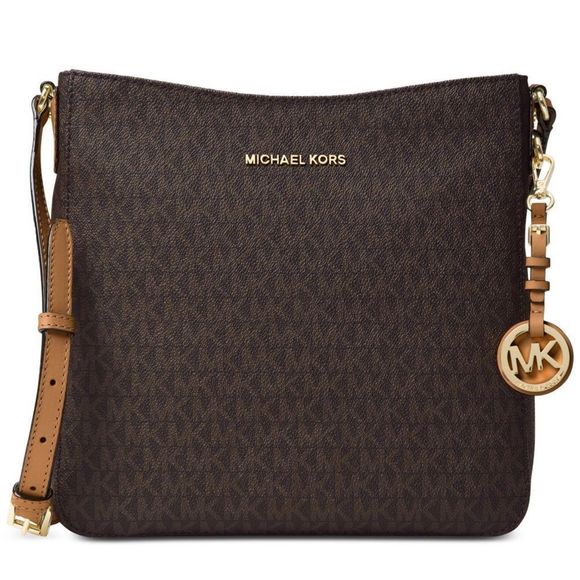 MICHAEL KORS Jet Set Travel Large Logo Messenger Bag - Picture 1 of 16